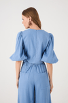 Blusa Linho Transpasse Frente