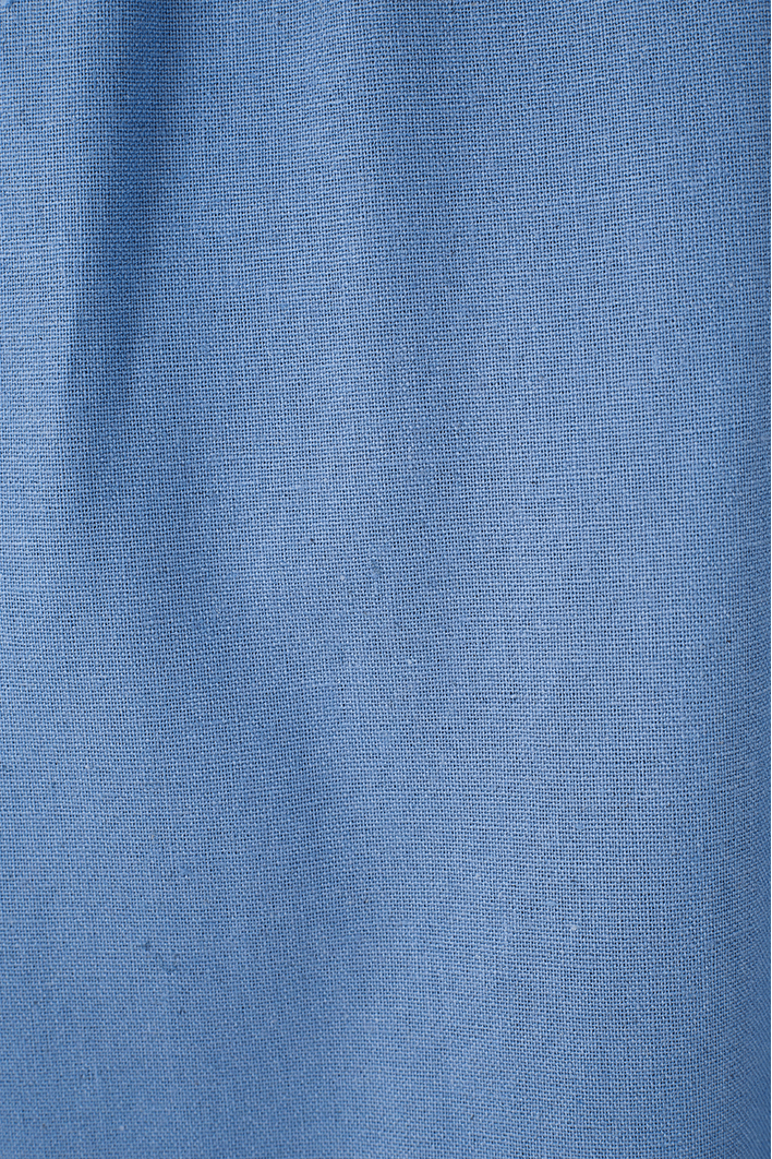 Vestido Midi Linho Busto Franzido