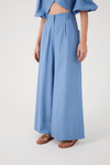 Calça Linho Pantalona Cós Elástico