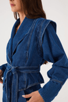 Jaqueta Colete Jeans Alfaiataria