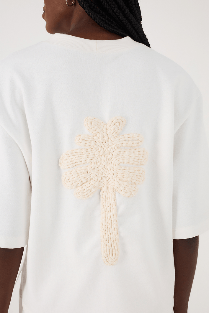 T-shirt Moletom Com Bordado