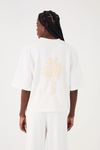 T-shirt Moletom Com Bordado