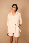 Camisa Malha Bouclê Com Bordado