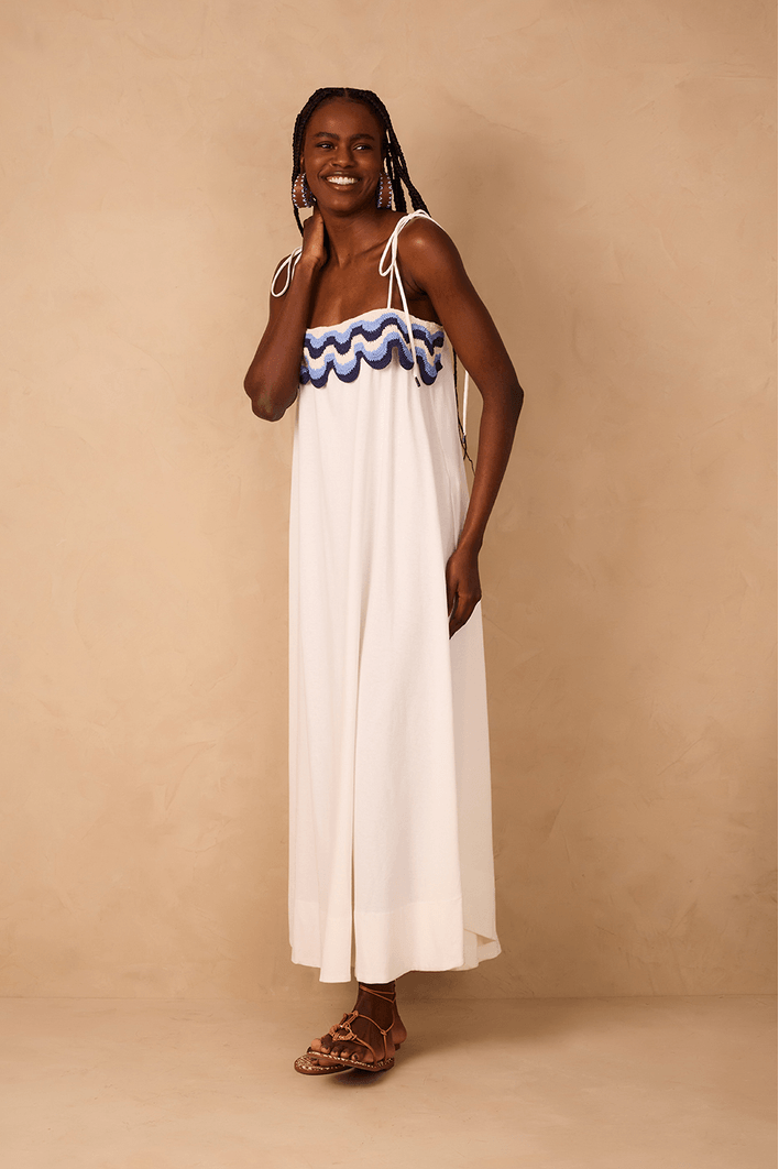 Vestido Crochet Ondas