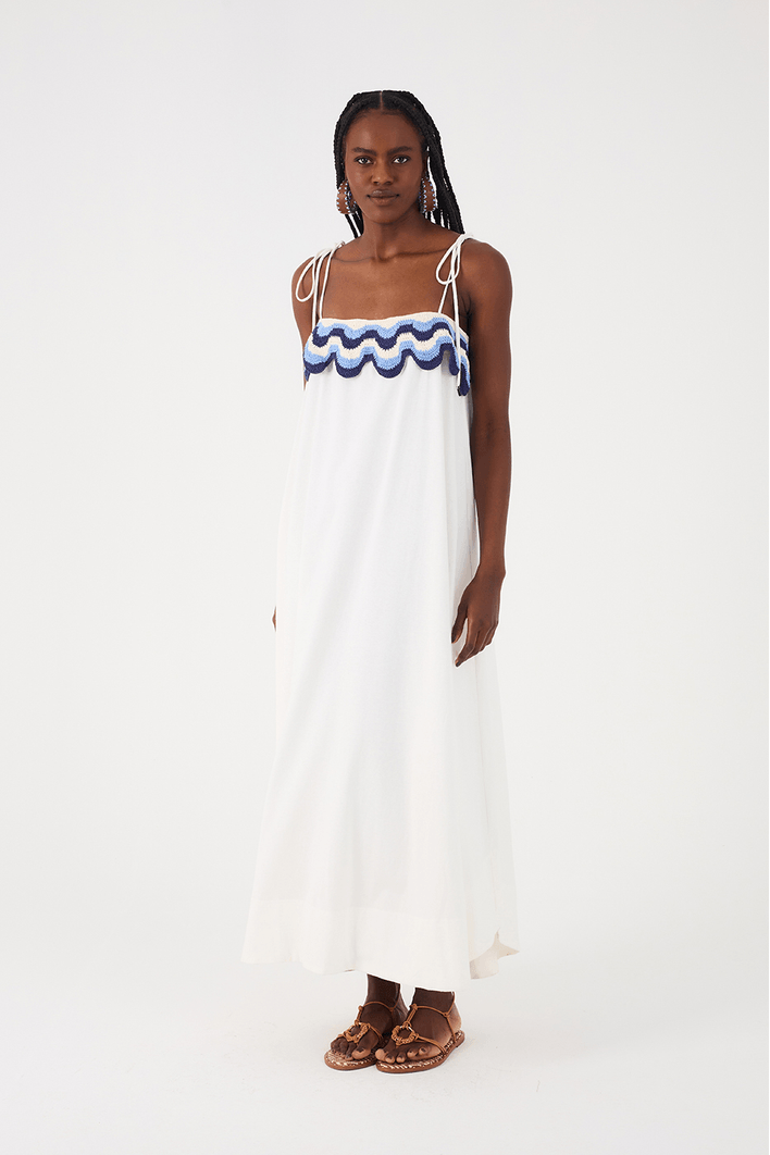 Vestido Crochet Ondas