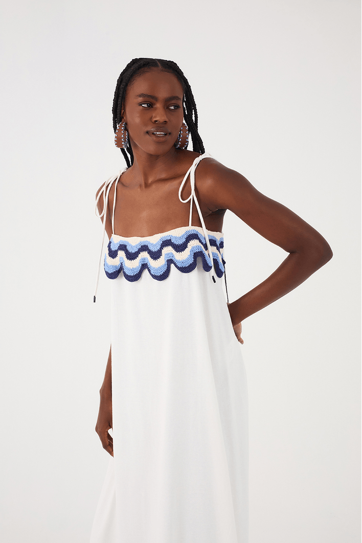 Vestido Crochet Ondas