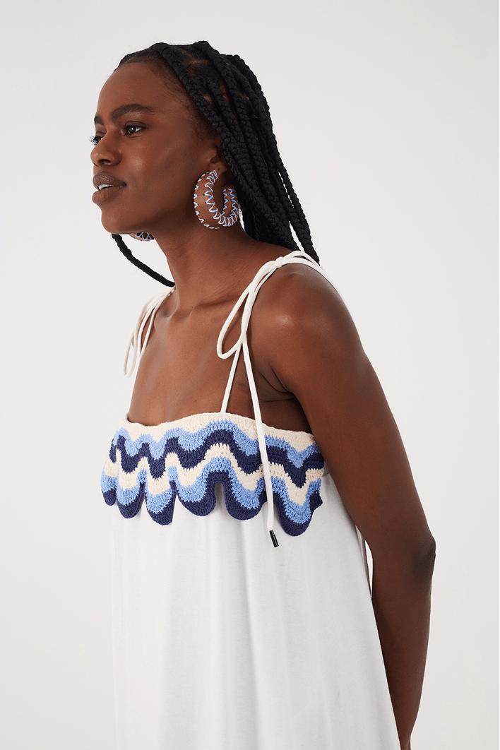 Vestido Crochet Ondas