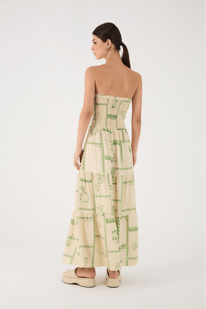 Vestido Cropped Estampa Rio