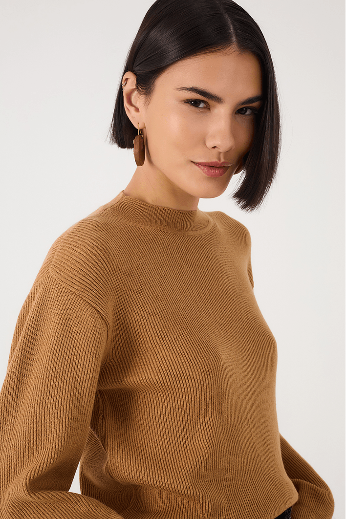 Blusa Tricot Manga Longa
