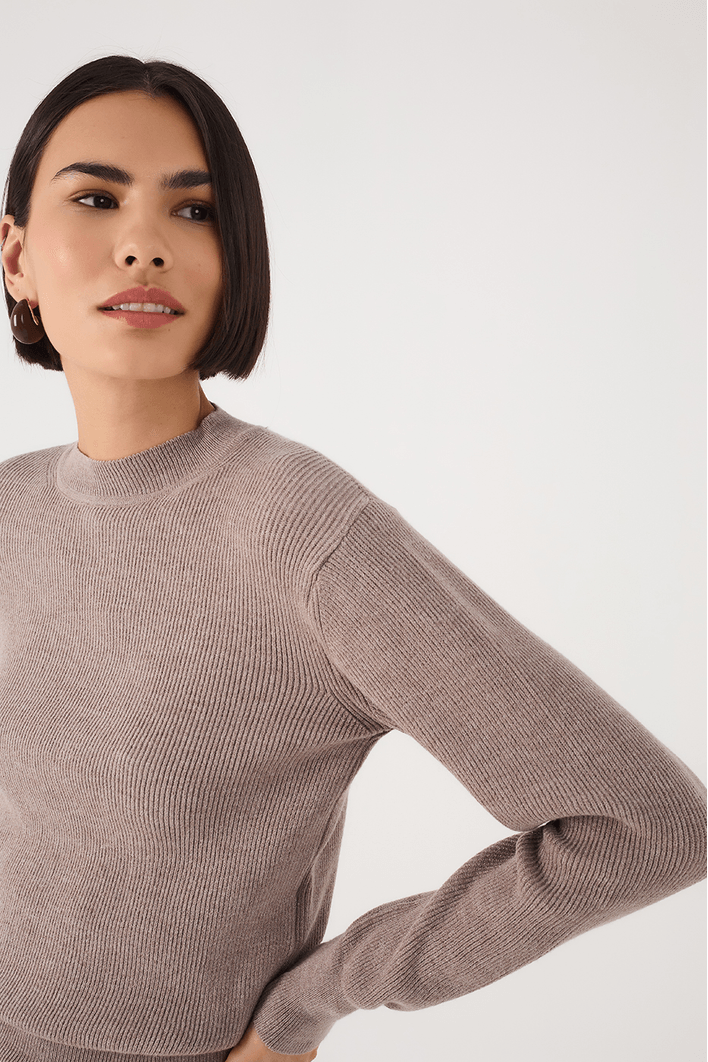 Blusa Tricot Manga Longa