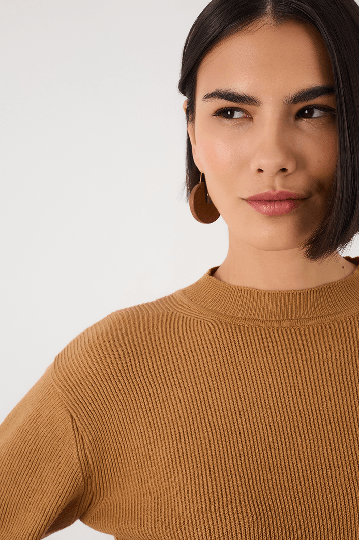 Blusa Tricot Manga Longa