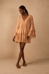 Vestido Curto Lurex Recortes