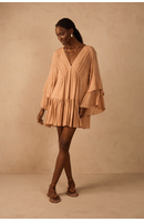 Vestido Curto Lurex Recortes