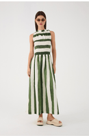 Vestido Cropped Estampa Natureza