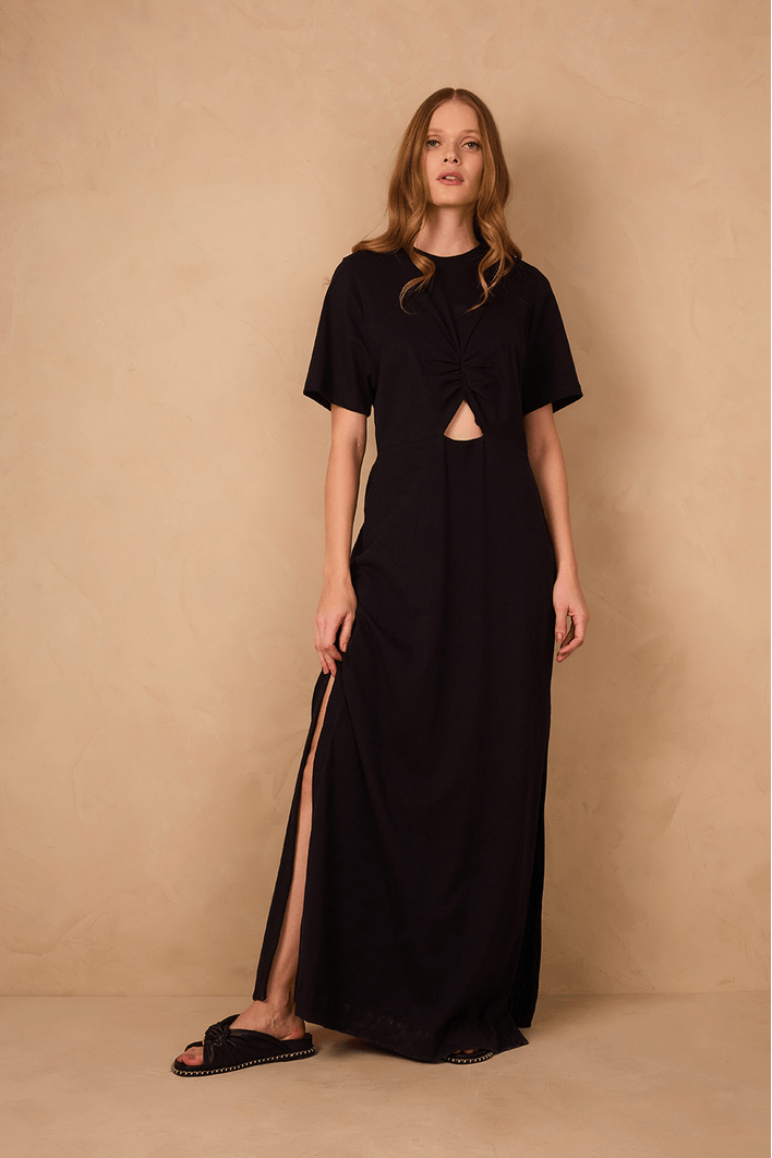 Vestido Franzido Frente