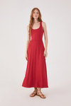 Vestido Decote Costas Bicolor
