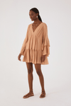 Vestido Curto Lurex Recortes