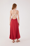 Vestido Decote Costas Bicolor