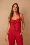 Blusa Alças Costas Cruzadas