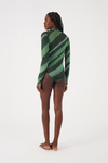 Body Tule Estampa Floresta