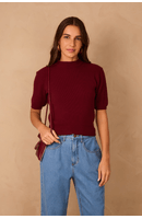 Blusa Tricot Manga Curta