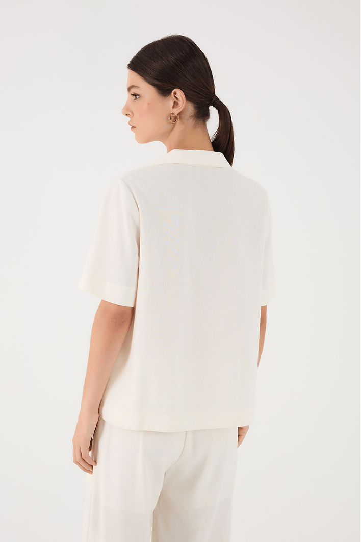 Camisa Linho Amarrações