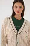 Cardigan Tricot Bordado Rio