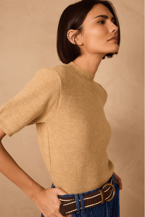 Blusa Tricot Manga Curta