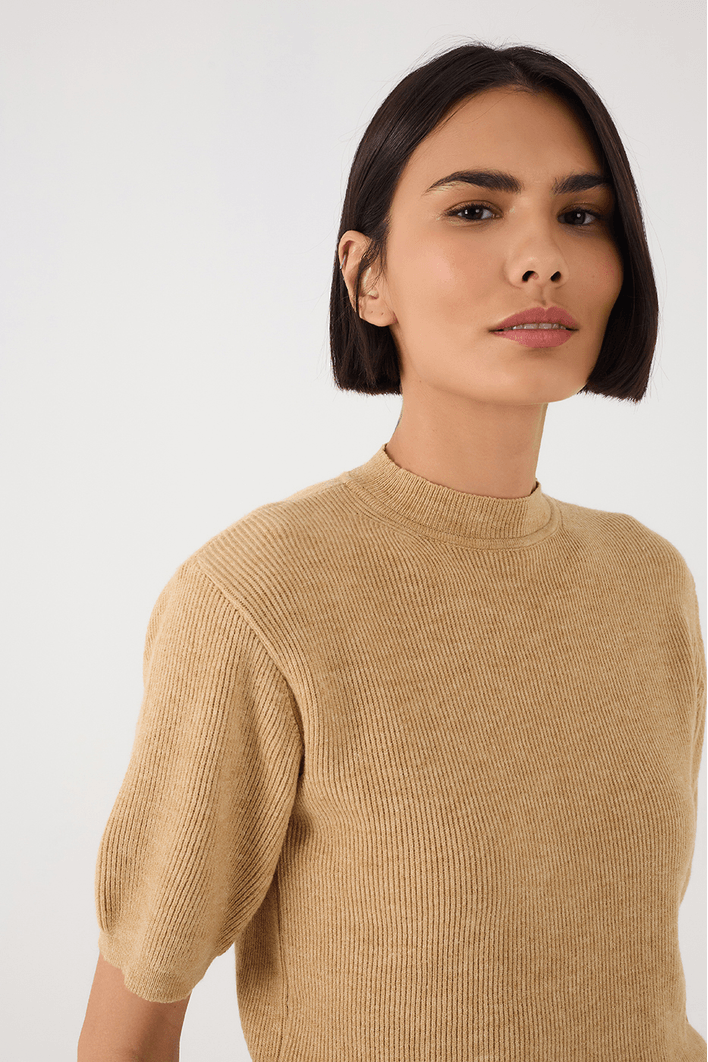 Blusa Tricot Manga Curta