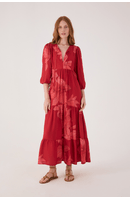 Vestido Cropped Boho Estampa Orquidário