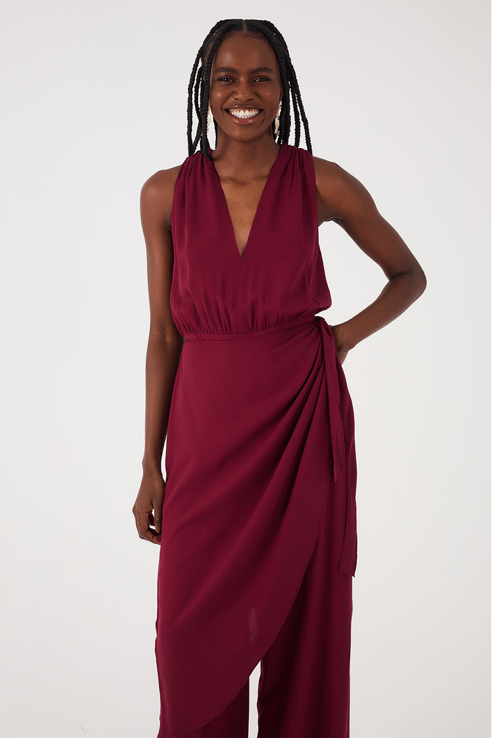 Macacao Crepe Pareô