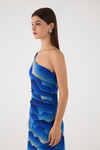 Vestido Cropped Tule Estampa Urca