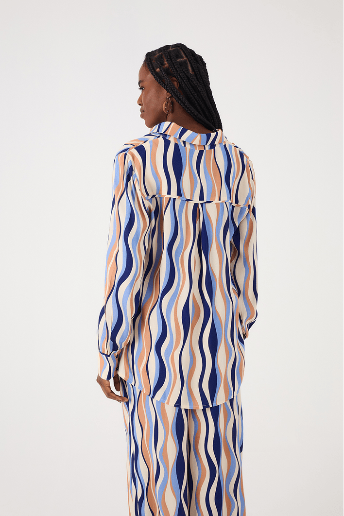 Camisa Crepe Estampa Carioca
