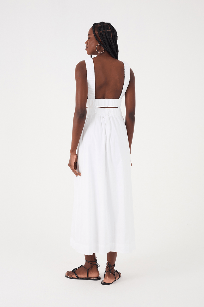 Vestido Cropped Algodão Alça Elástico
