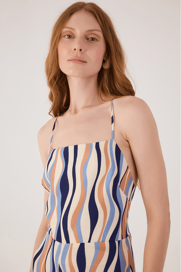 Macacão Crepe Estampa Carioca