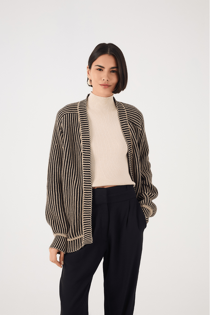 Blusa Tricot Gola Alta