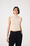 Blusa Tricot Gola Alta