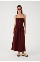 Vestido Cropped Linho Franzidos