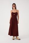 Vestido Cropped Linho Franzidos