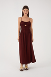 Vestido Cropped Linho Franzidos