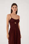 Vestido Cropped Linho Franzidos