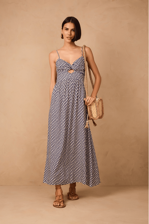 Vestido Cropped Estampa Gávea