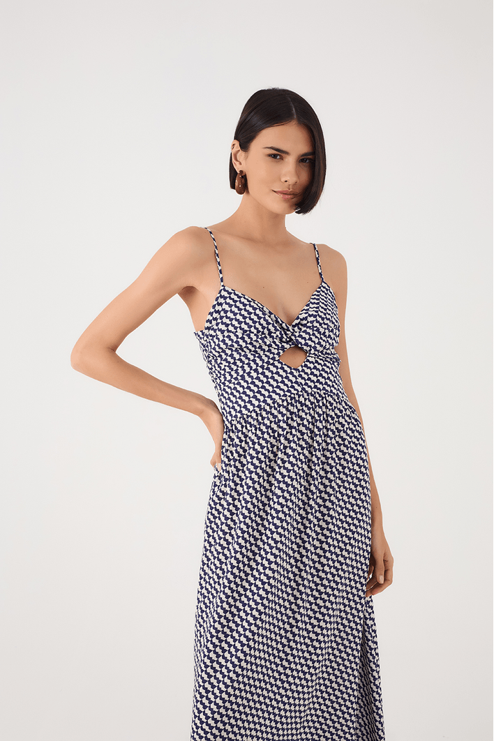Vestido Cropped Estampa Gávea