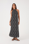 Vestido Cropped Algodão Bordado Ondas