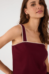 Blusa Linho Cropped Vivo Trançado