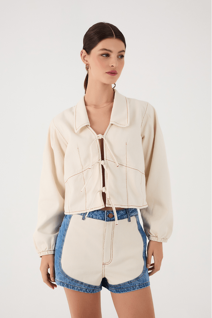 Blusa Sarja Amarração