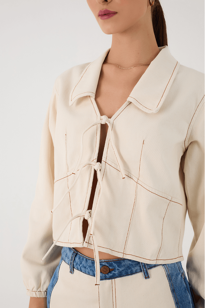 Blusa Sarja Amarração