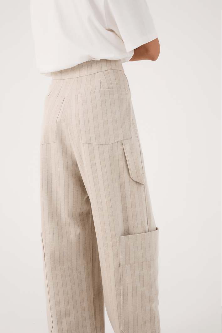 Calça Alfaiataria Estampa Listra
