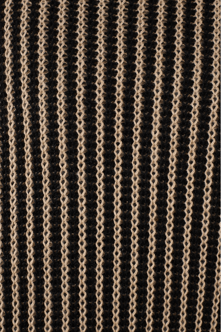 Casaco Tricot Bicolor