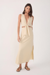Vestido Cropped Linho Nó Frente
